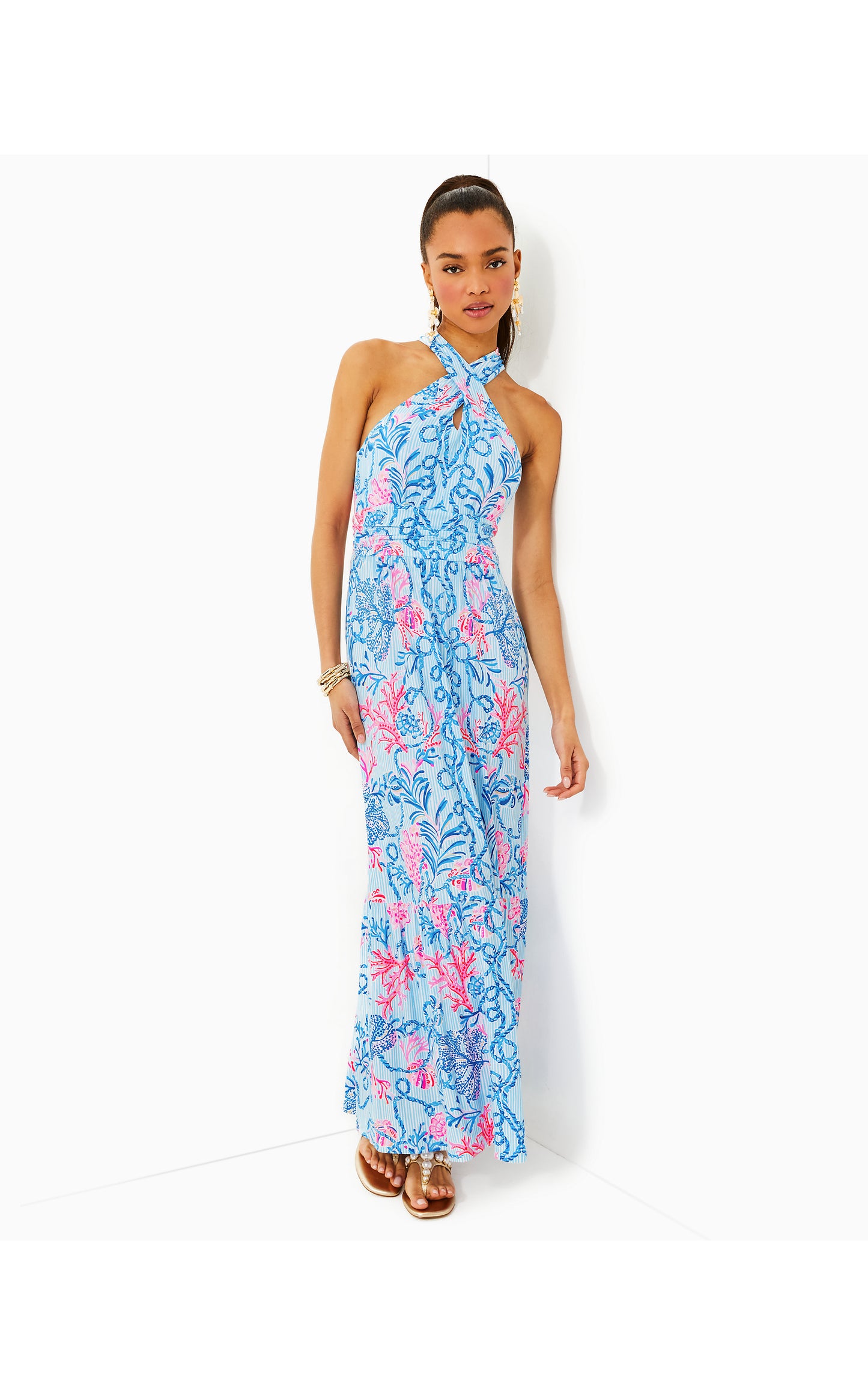 MONTECITO HALTER MAXI DRESS