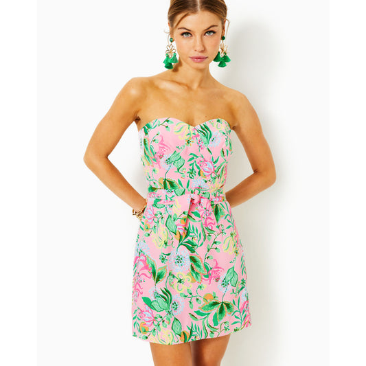 KYLO STRAPLESS SKIRTED ROMPER