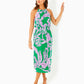 GRACELYN HALTER MIDI DRES - BRAZILIAN GREEN - SALTY SANDBAR OVERSIZED ENIGINEERED KNIT DRESS