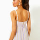 JAVANNE LINEN MAXI DRESS - LILAC OPAL - ISLAND SECRETS STRIPE