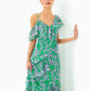 ROSALYNN RUFFLE MAXI DRES - BRAZILIAN GREEN - SALTY SANDBAR