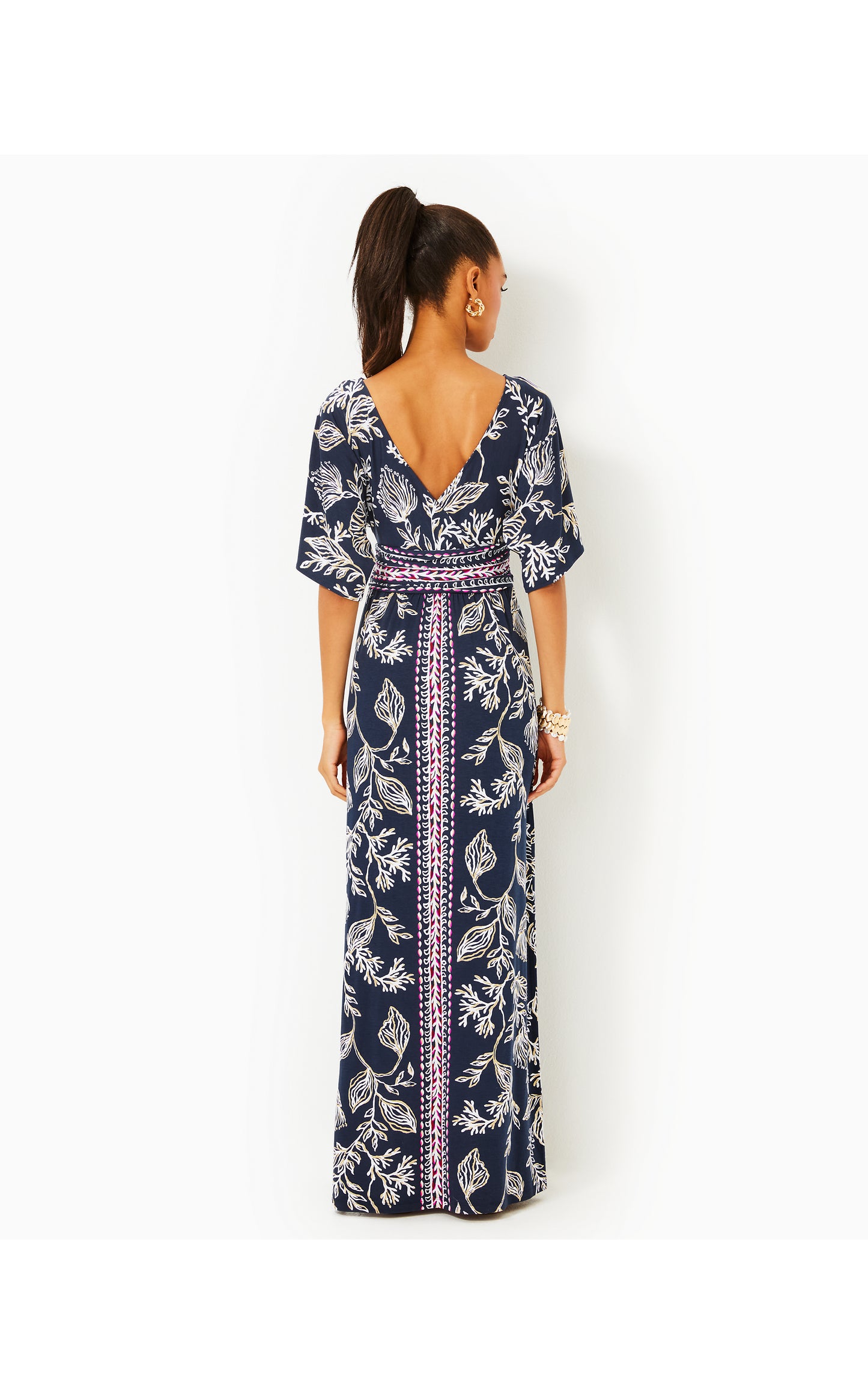 PARIGI BOAT NECK MAXI DRESS