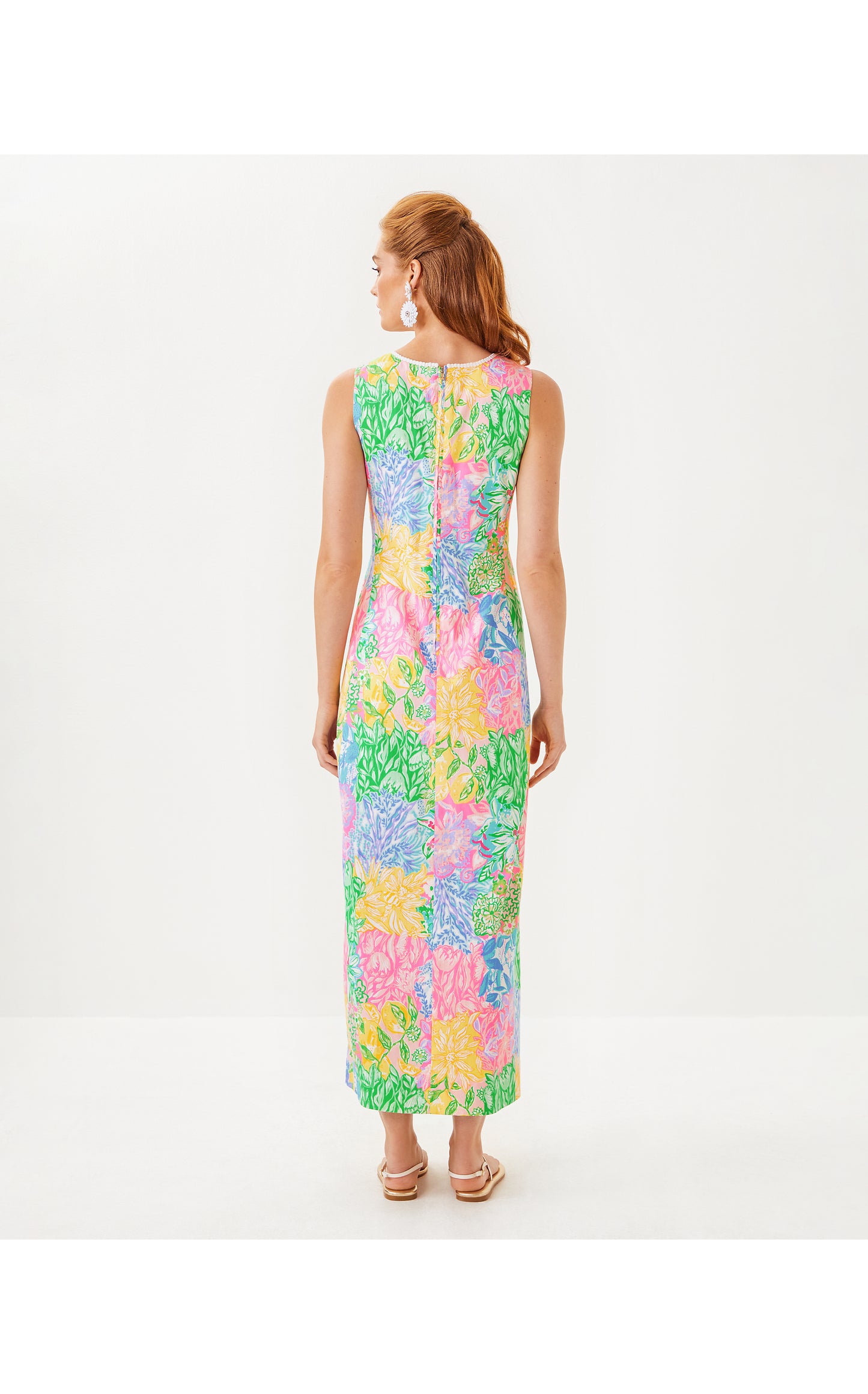 SARABETH STRETCH MAXI SHIFT DRESS