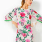 NATHALIA 3/4 SLEEVE SILK CAFTAN