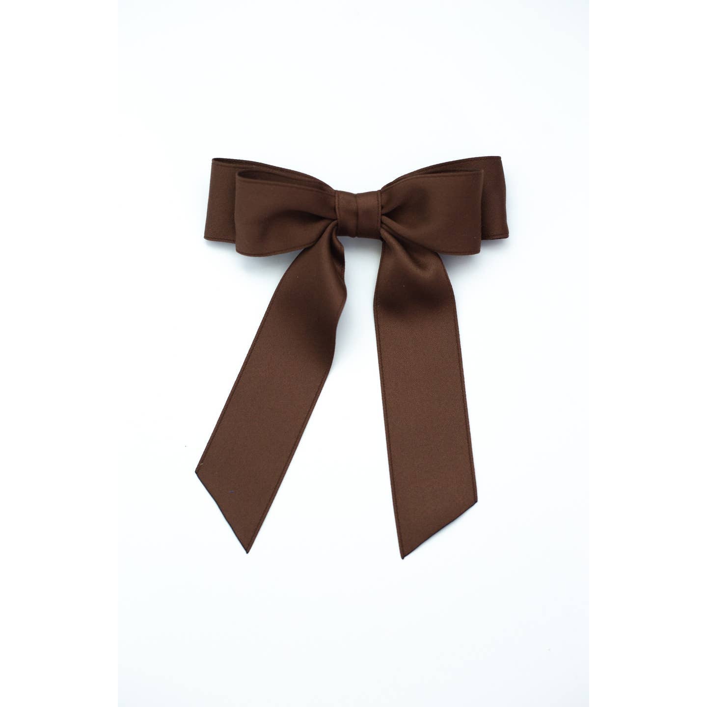 Grace & Grandeur Stella Satin Bow - Hazelnut