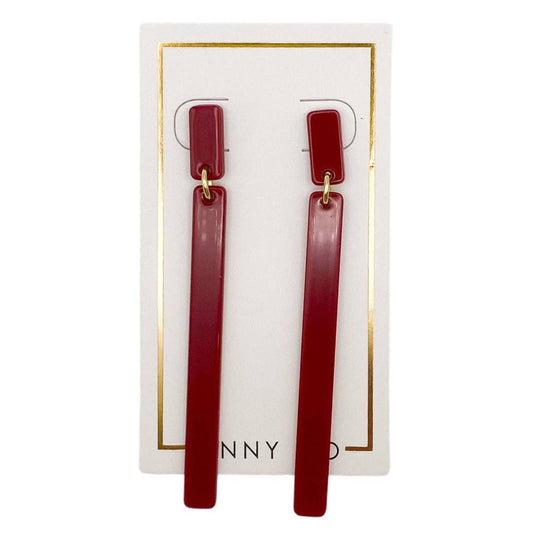 Keli Maroon Earrings