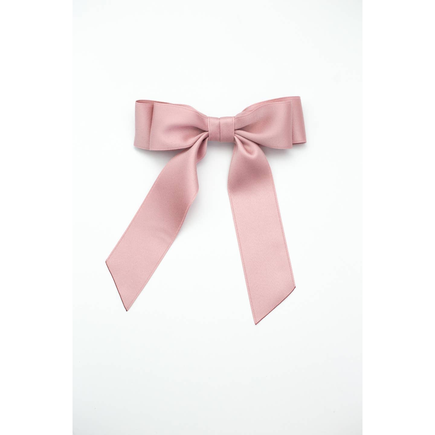 Grace & Grandeur Stella Satin Bow - Blush