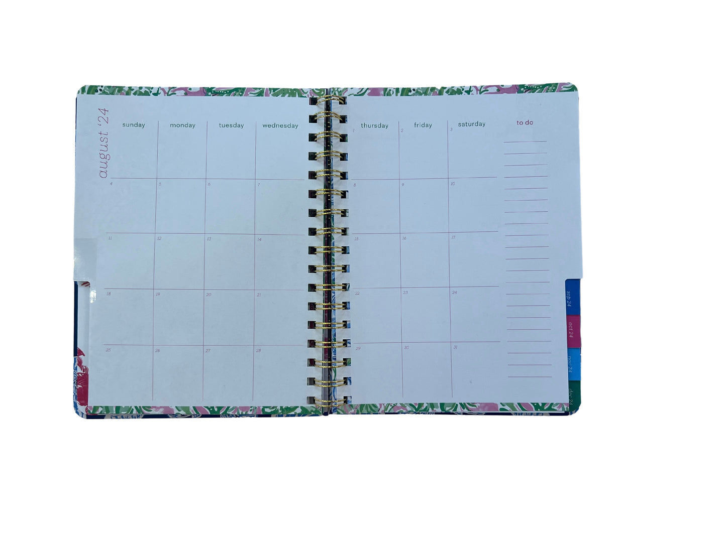 2024- 2025 17 Month Monthly Planner Seacret Escape