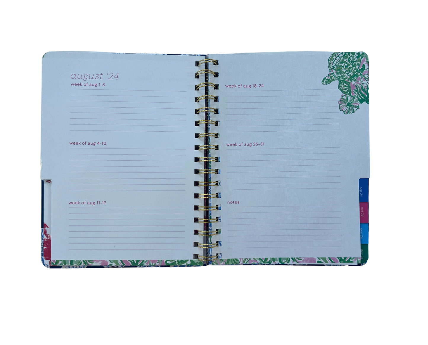 2024- 2025 17 Month Monthly Planner Seacret Escape