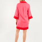 Piper Caftan Pink Red Linen