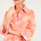 Piper Caftan Hot Coral Paradise Jacquard