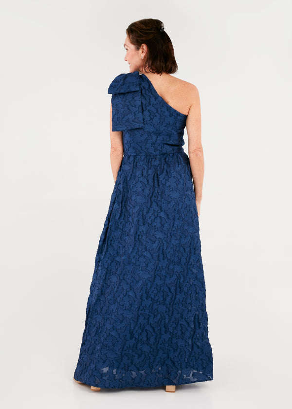 Caroline Gown Navy Cloud Organza