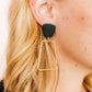 KAELYN EARRINGS TRUE BLACK AND GOLD