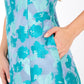 Avery Midi Dress Mint Rose Vine Organza