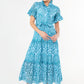 Sadie Maxi Dress Sky Blue Square Eyelet