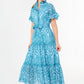 Sadie Maxi Dress Sky Blue Square Eyelet