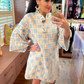 BC Caftan Blue Patchwork