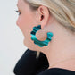 MARGO EARRINGS DARK GREEN