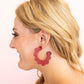 MARGO EARRINGS CRIMSON GLITTER