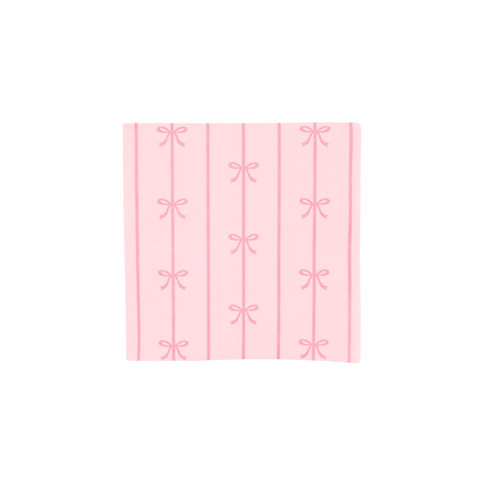 Petal Pink Signature Bow Small Napkins