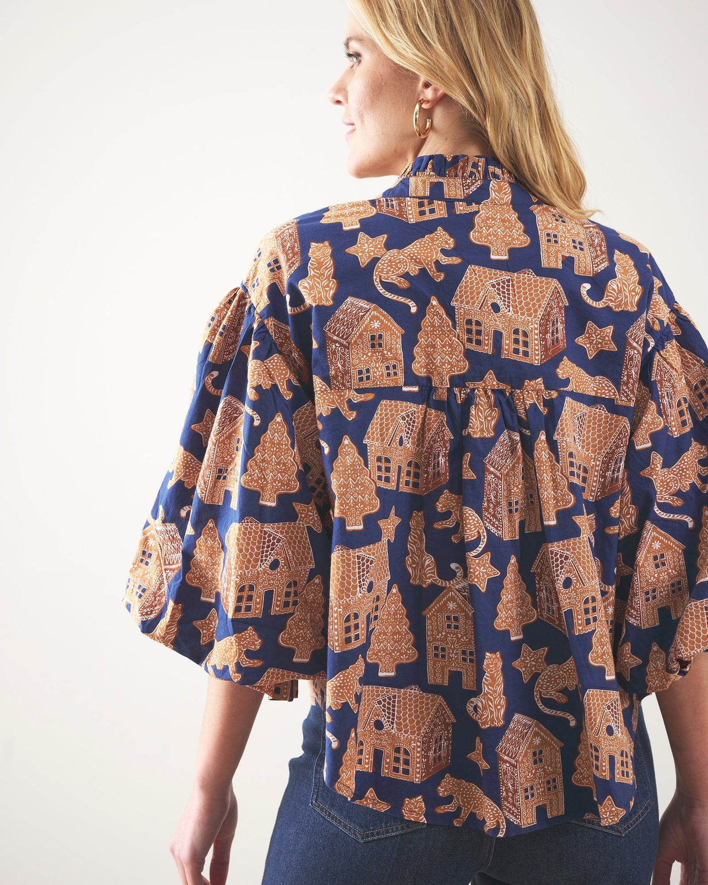 Brentwood Blouse Gingerbread Party