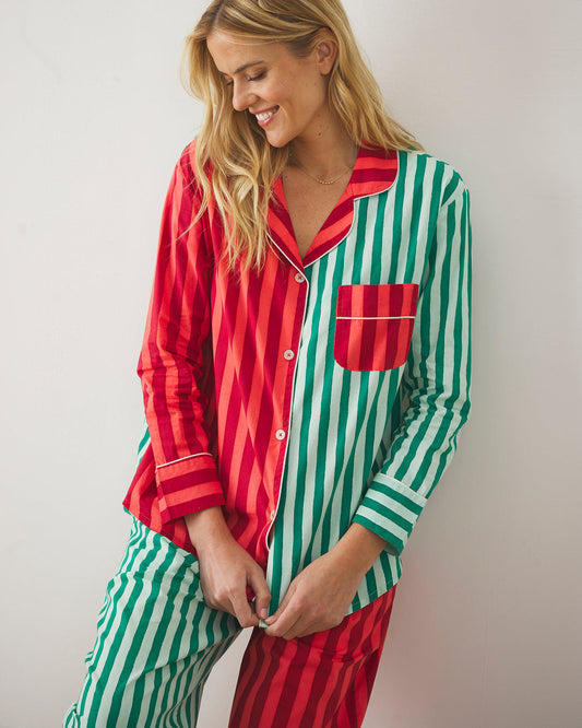 Holiday Stripes Long Sleep Set