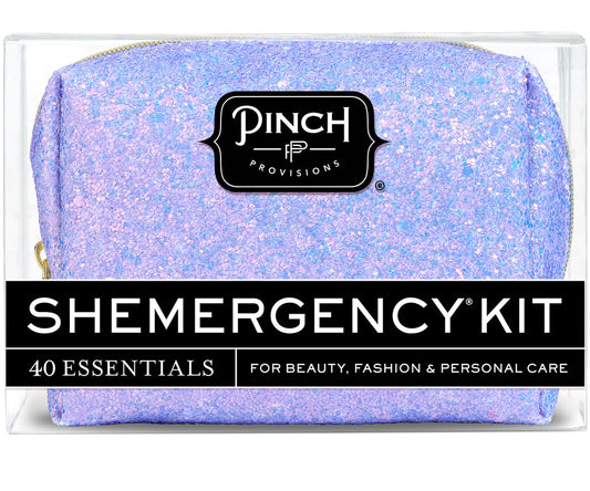 Periwinkle Glitter Shemergency Kit