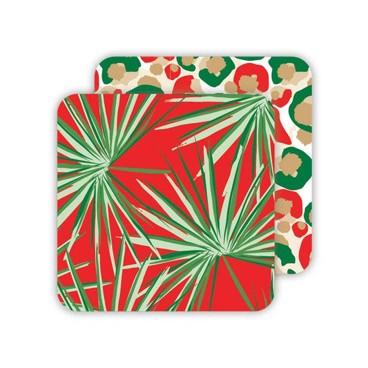 Holiday Palms Paper Coaster X Emily McCarthy