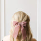 Bailee Bow Barrette Emerald