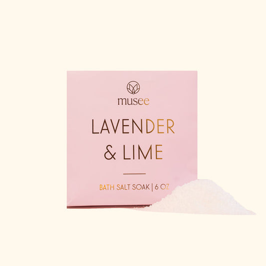 Lavender and Lime Mini Bath Salt Soak