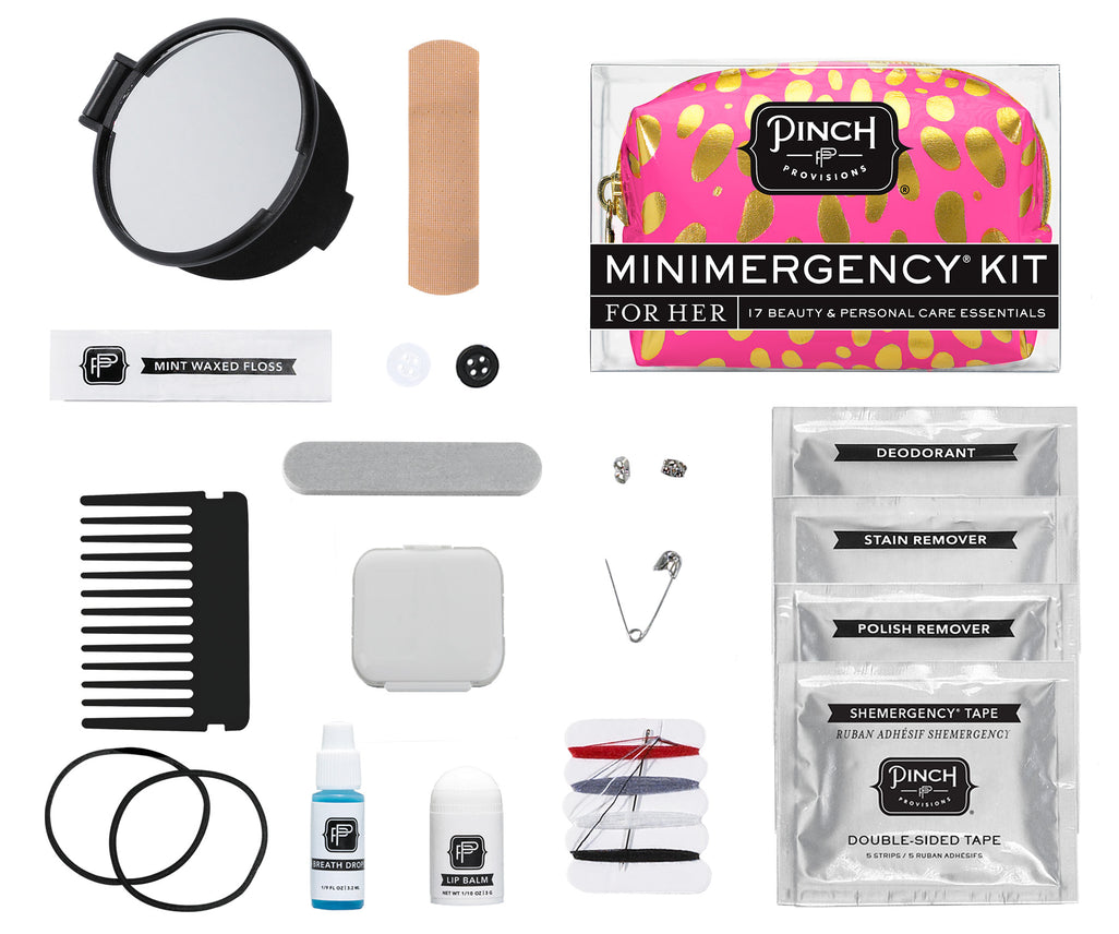 Spotted Minimergency Kit Pink