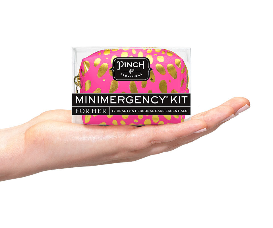 Spotted Minimergency Kit Pink