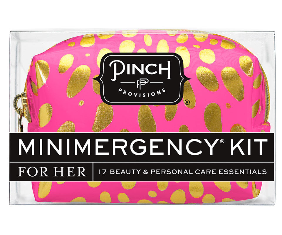 Spotted Minimergency Kit Pink