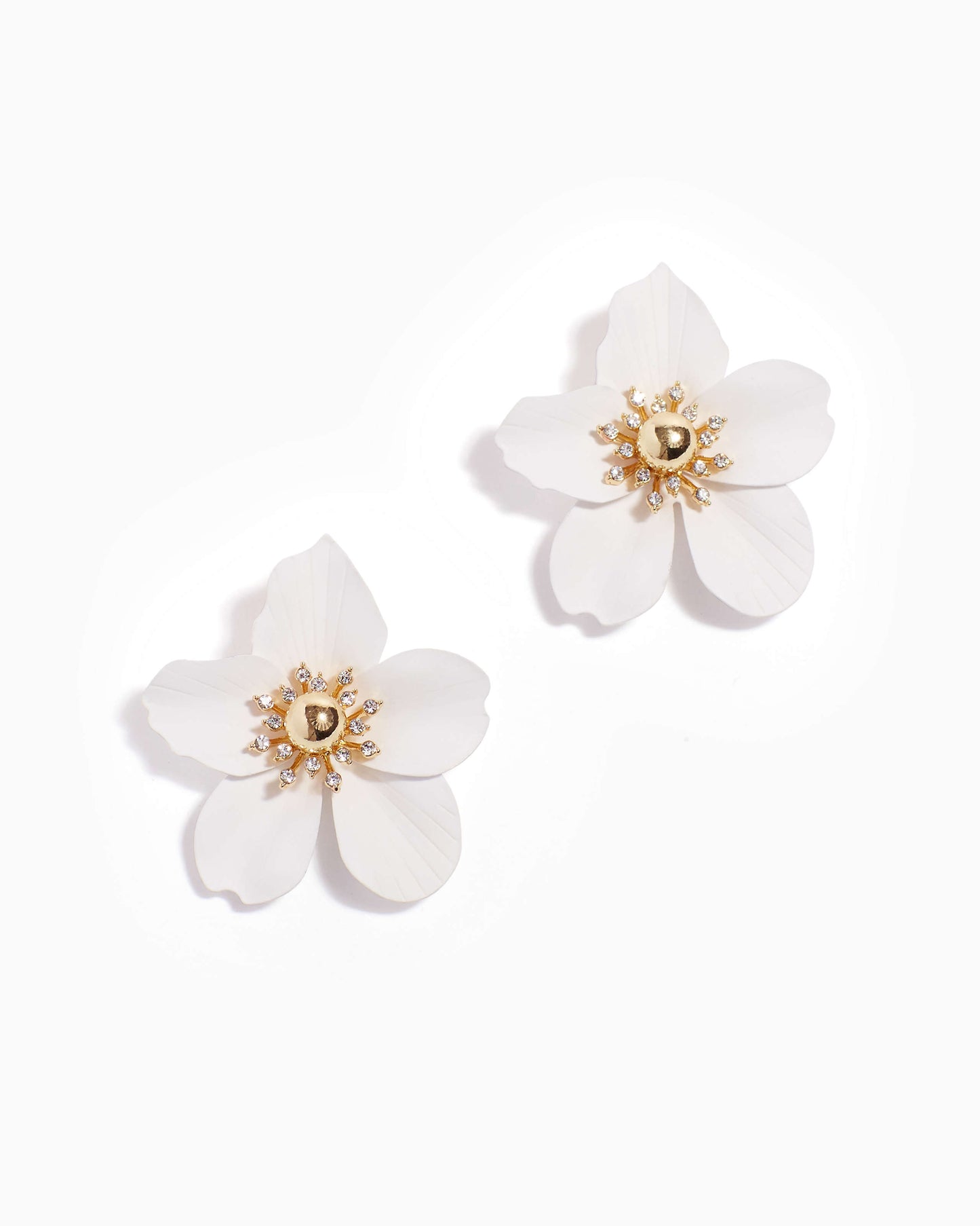 OVERSIZED ORCHID EARRINGS